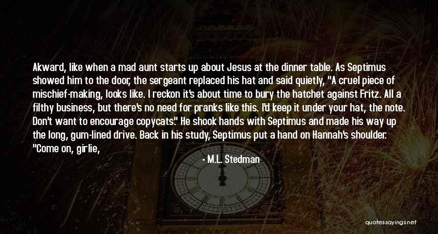 All Lined Up Quotes By M.L. Stedman All Lined Up Quotes By M.L. Stedman