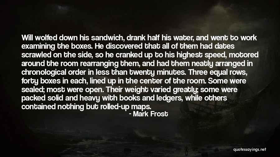 All Lined Up Quotes By Mark Frost All Lined Up Quotes By Mark Frost