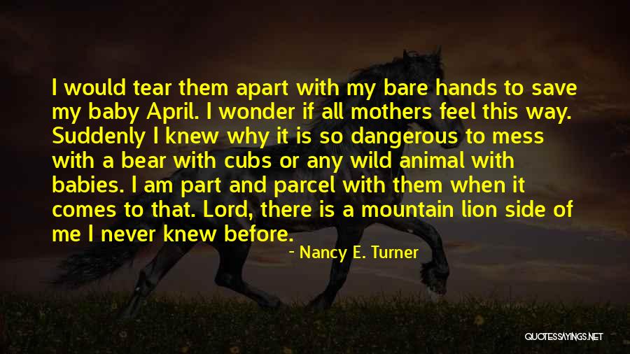 All My Babies Quotes By Nancy E. Turner All My Babies Quotes By Nancy E. Turner