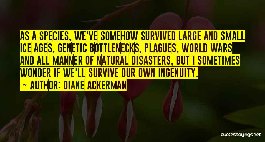 All Natural Disasters Quotes By Diane Ackerman