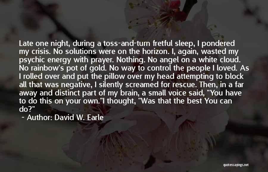 All Night Prayer Quotes By David W. Earle