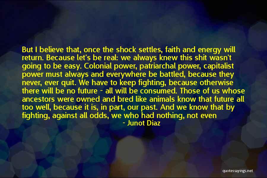 All Odds Against Us Quotes By Junot Diaz