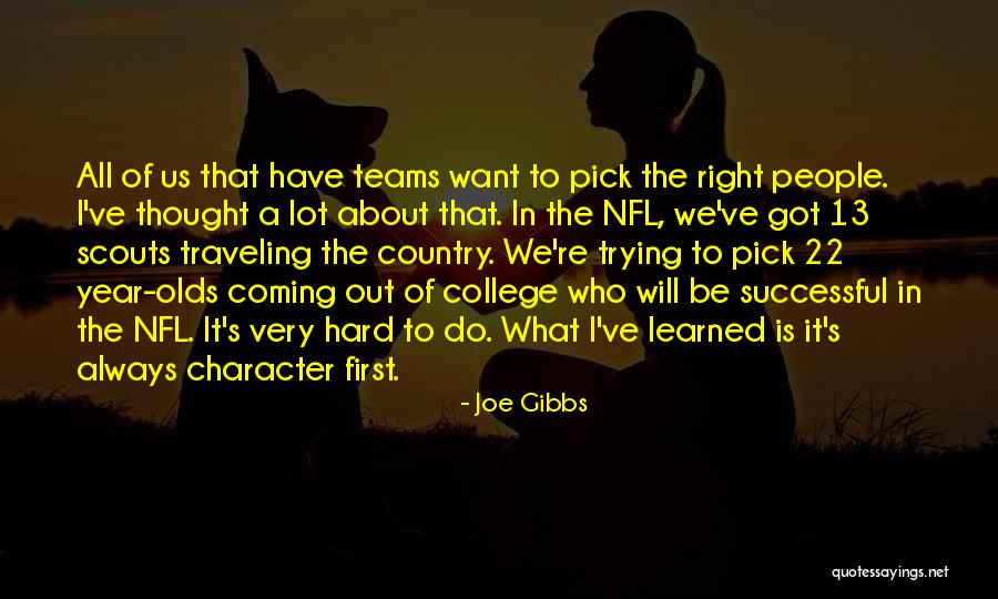 All Of Scouts Quotes By Joe Gibbs All Of Scouts Quotes By Joe Gibbs