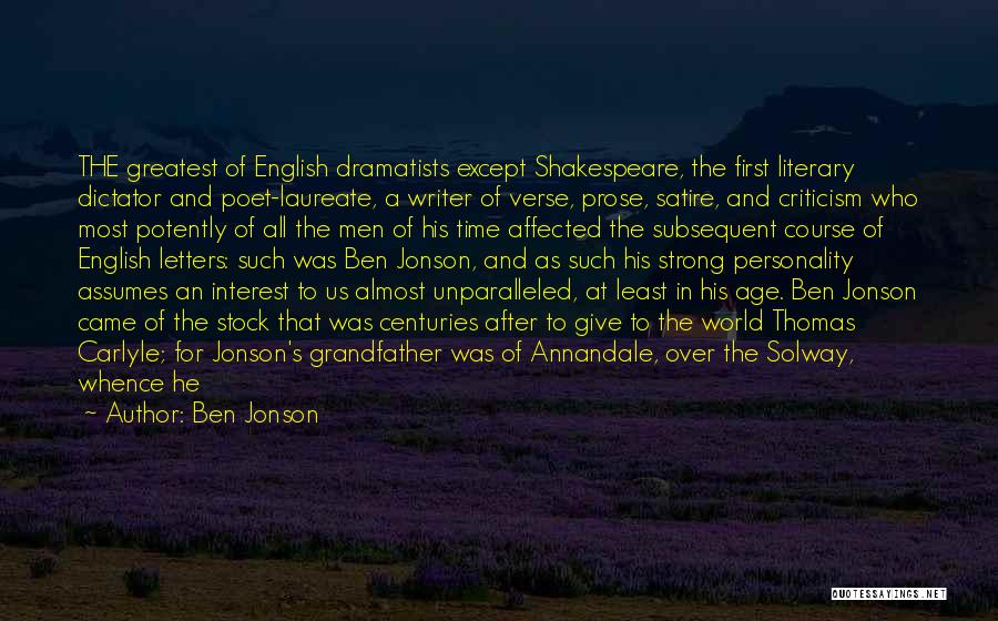 All Of Shakespeare's Quotes By Ben Jonson