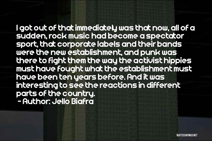 All Of Sudden Quotes By Jello Biafra