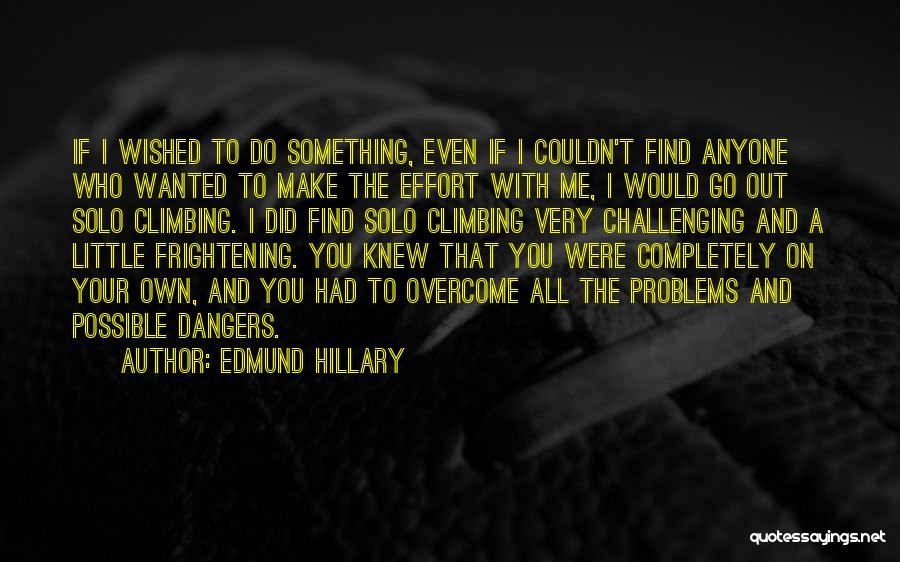 All Out Effort Quotes By Edmund Hillary