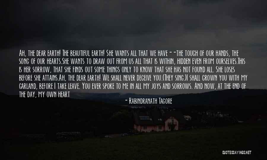 All Out Of Tears Quotes By Rabindranath Tagore