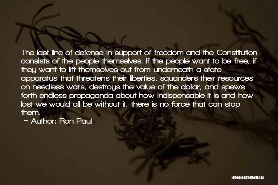 All Out Support Quotes By Ron Paul