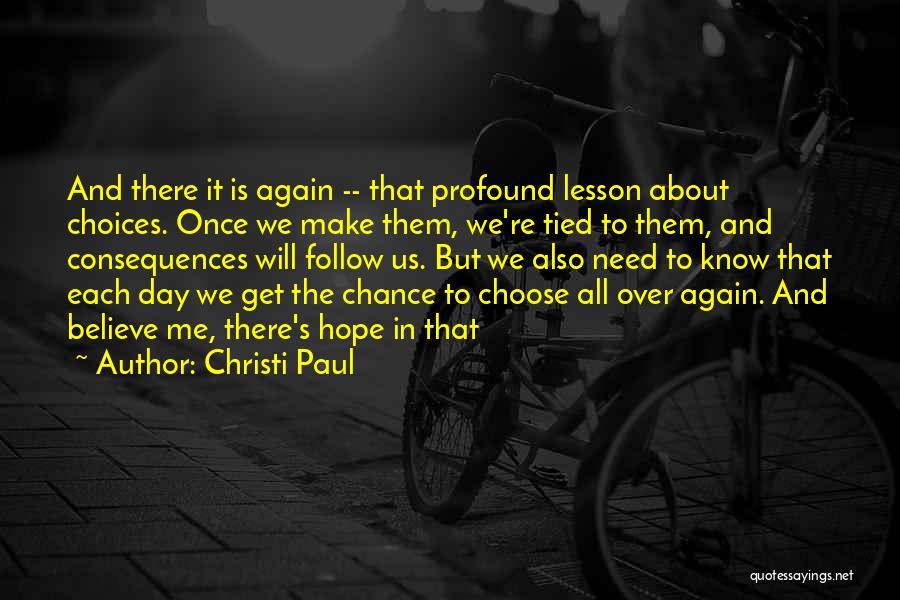 All Over Again Quotes By Christi Paul