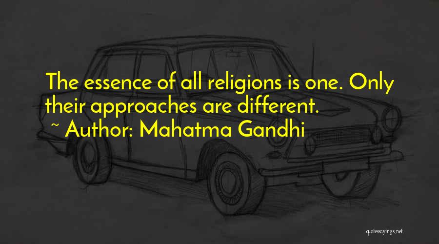 All Religions Are One Quotes By Mahatma Gandhi