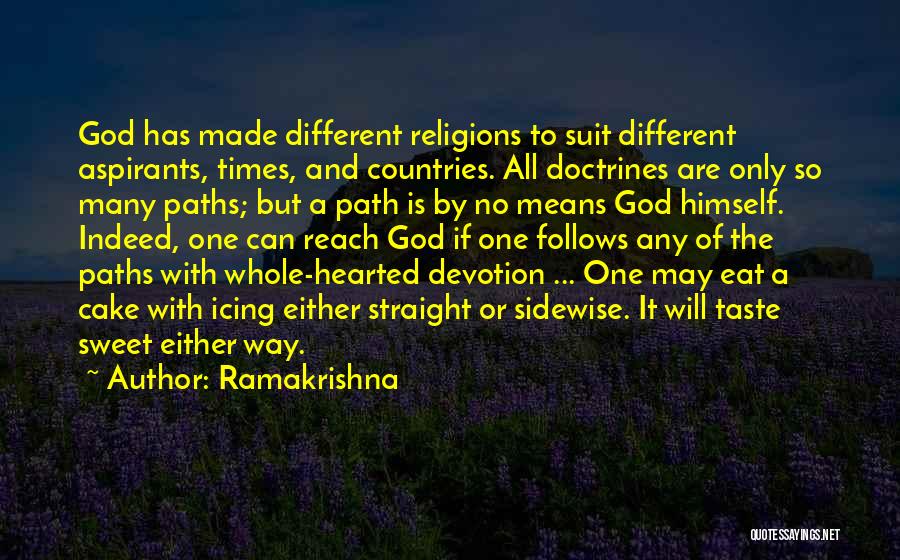 All Religions Are One Quotes By Ramakrishna