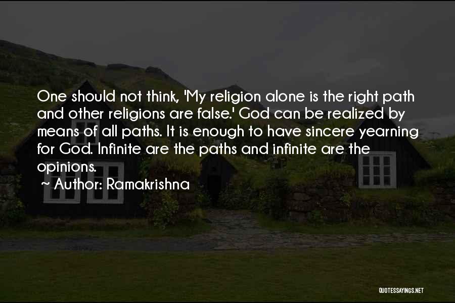 All Religions Are One Quotes By Ramakrishna