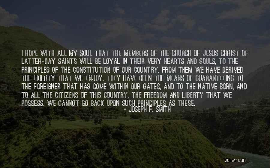 All Saints Day Quotes By Joseph F. Smith All Saints Day Quotes By Joseph F. Smith