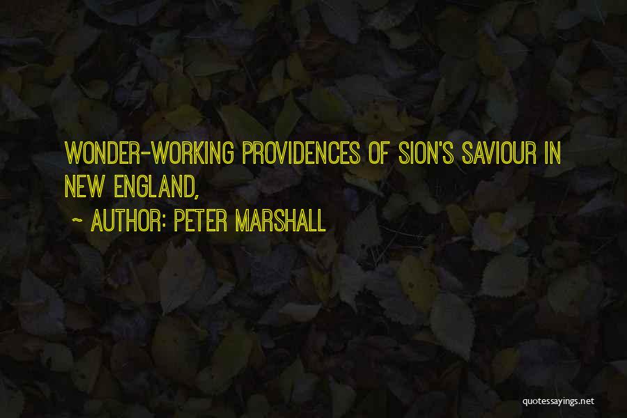 All Sion Quotes By Peter Marshall