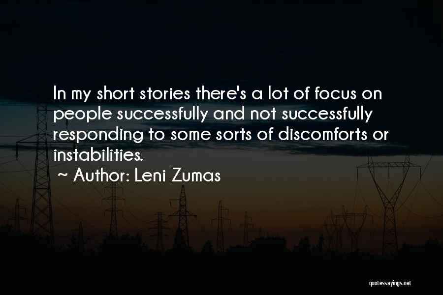 All Sorts Of Short Quotes By Leni Zumas