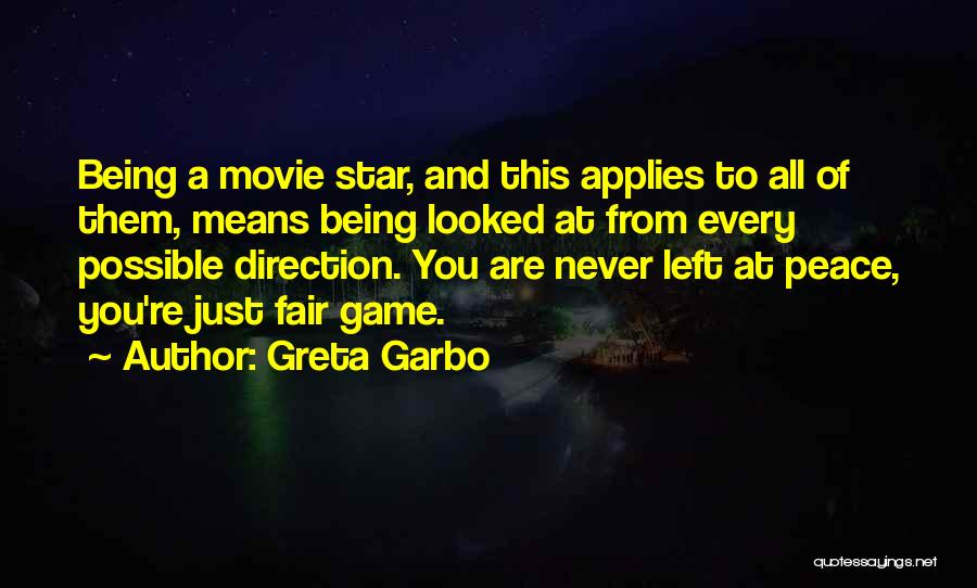 All Star Game Quotes By Greta Garbo