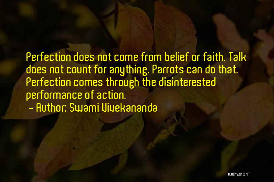 All Talk No Action Quotes By Swami Vivekananda