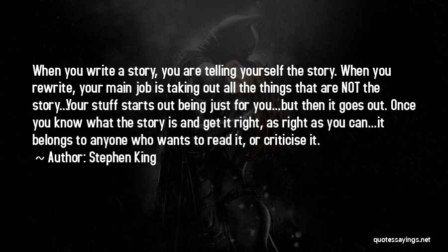 All The Right Stuff Quotes By Stephen King