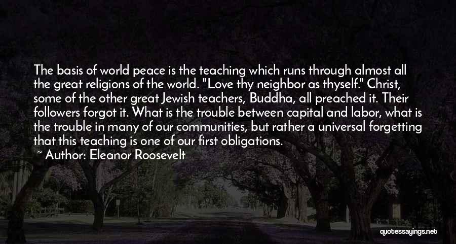 All The Trouble In The World Quotes By Eleanor Roosevelt