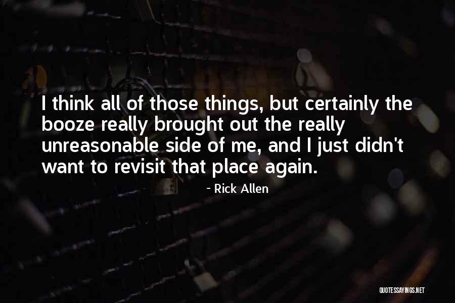 All Things Quotes By Rick Allen