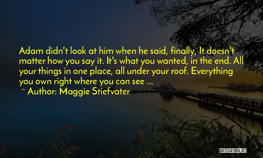 All Under One Roof Quotes By Maggie Stiefvater