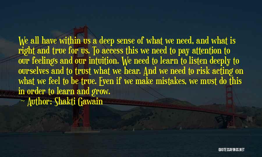 All We Need Quotes By Shakti Gawain