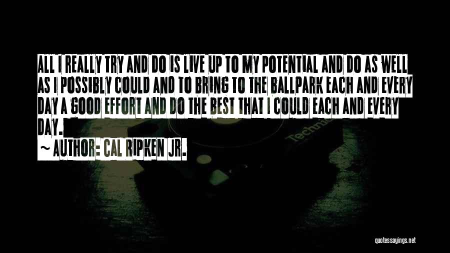 All Well And Good Quotes By Cal Ripken Jr.