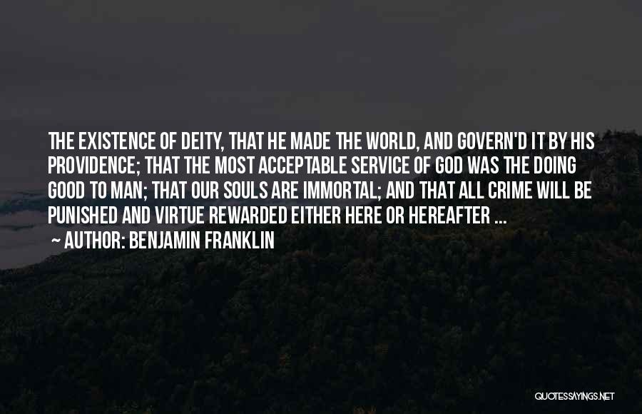 All Will Be Good Quotes By Benjamin Franklin