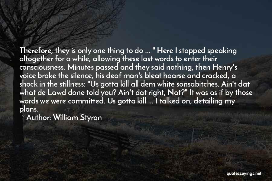 All You Gotta Do Quotes By William Styron