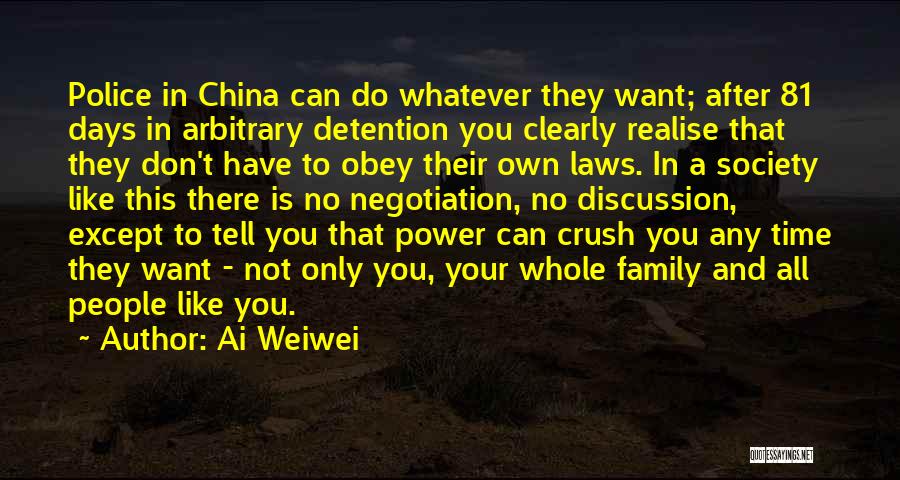 All You Have Is Your Family Quotes By Ai Weiwei