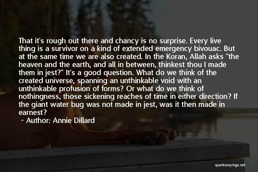 Allah Creation Quotes By Annie Dillard
