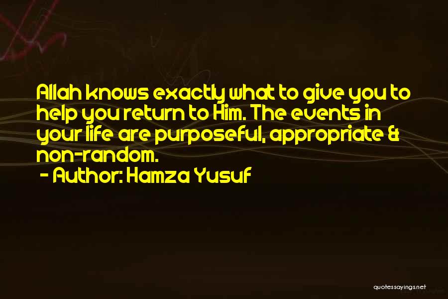 Allah Help Me Quotes By Hamza Yusuf