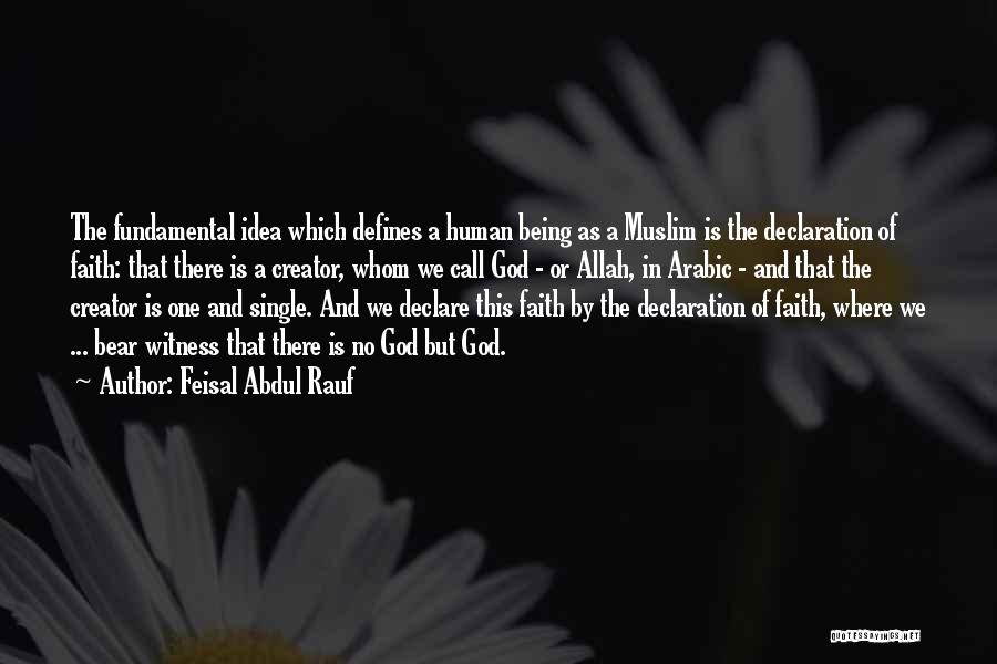 Allah In Arabic Quotes By Feisal Abdul Rauf