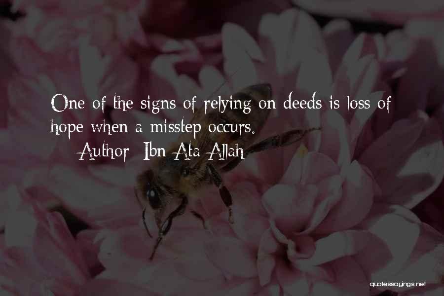 Allah Is The Only Hope Quotes By Ibn Ata Allah