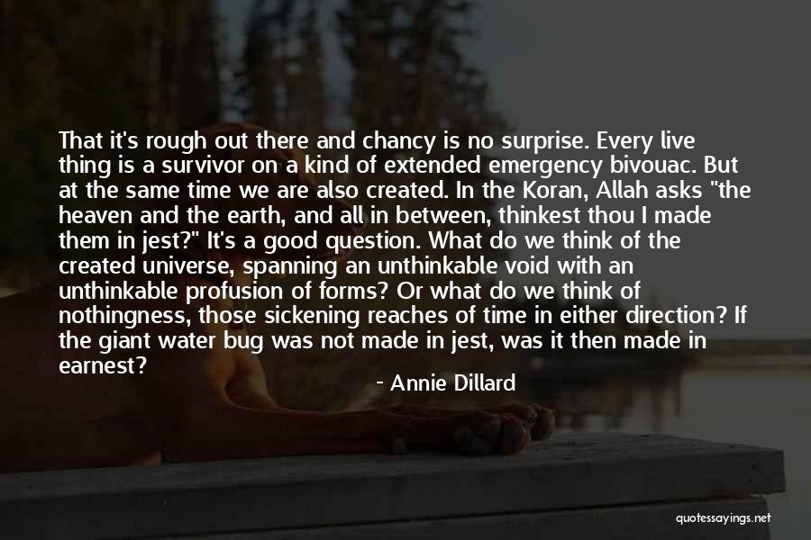 Allah Is There Quotes By Annie Dillard