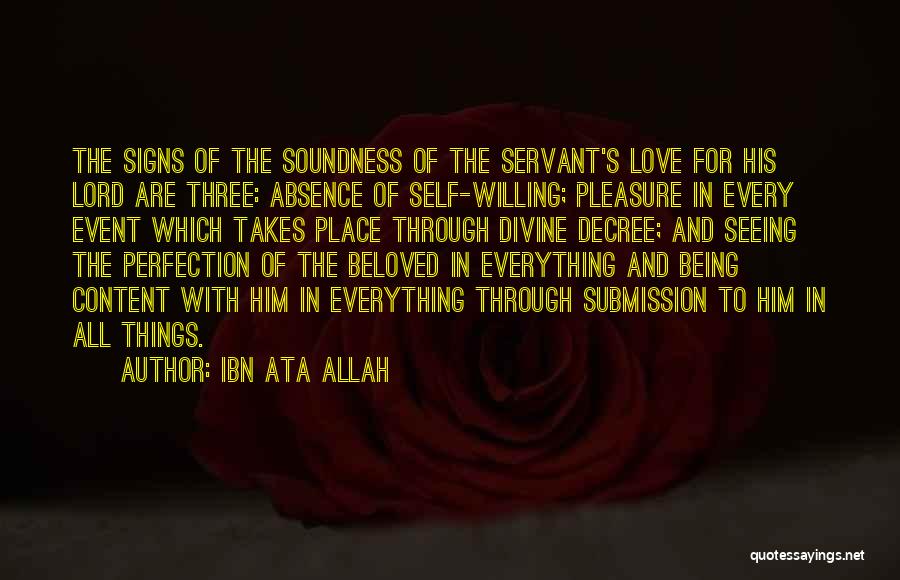 Allah's Love Quotes By Ibn Ata Allah