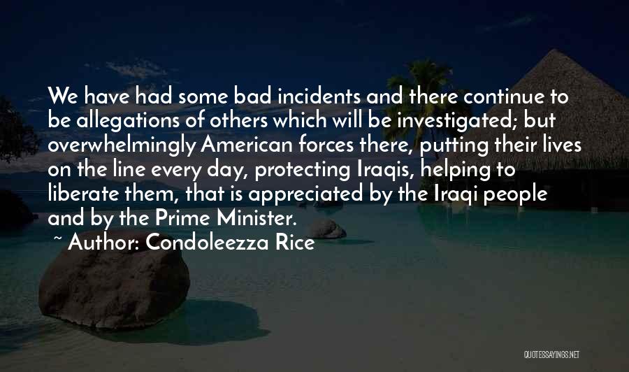 Allegations Quotes By Condoleezza Rice