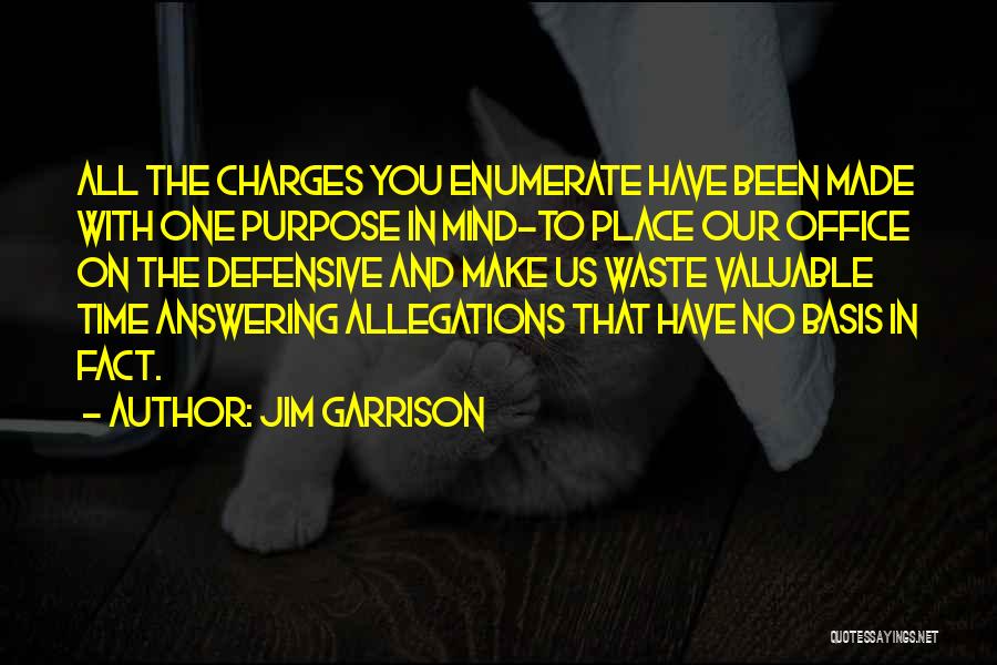 Allegations Quotes By Jim Garrison