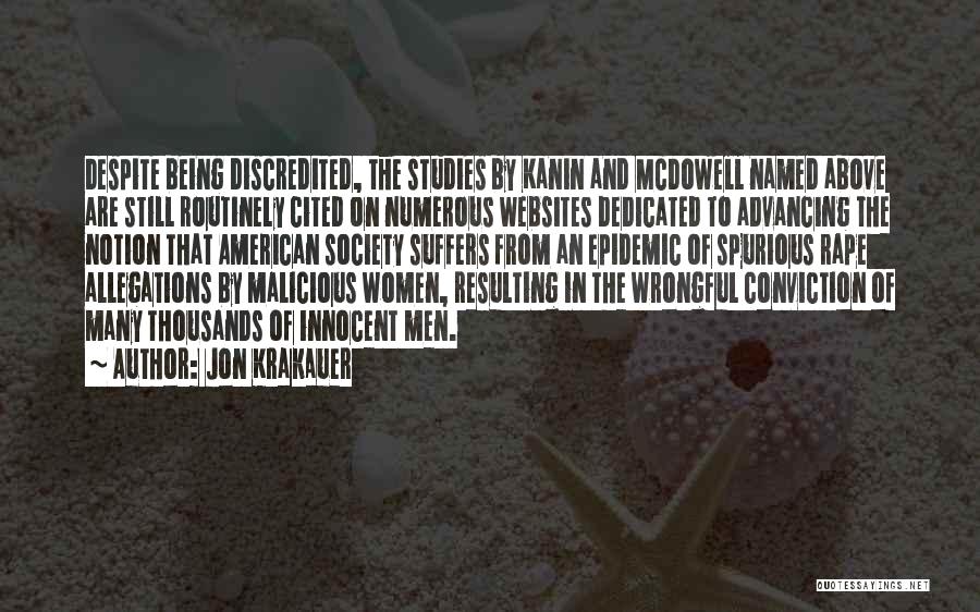 Allegations Quotes By Jon Krakauer