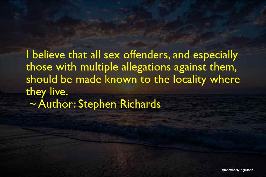 Allegations Quotes By Stephen Richards