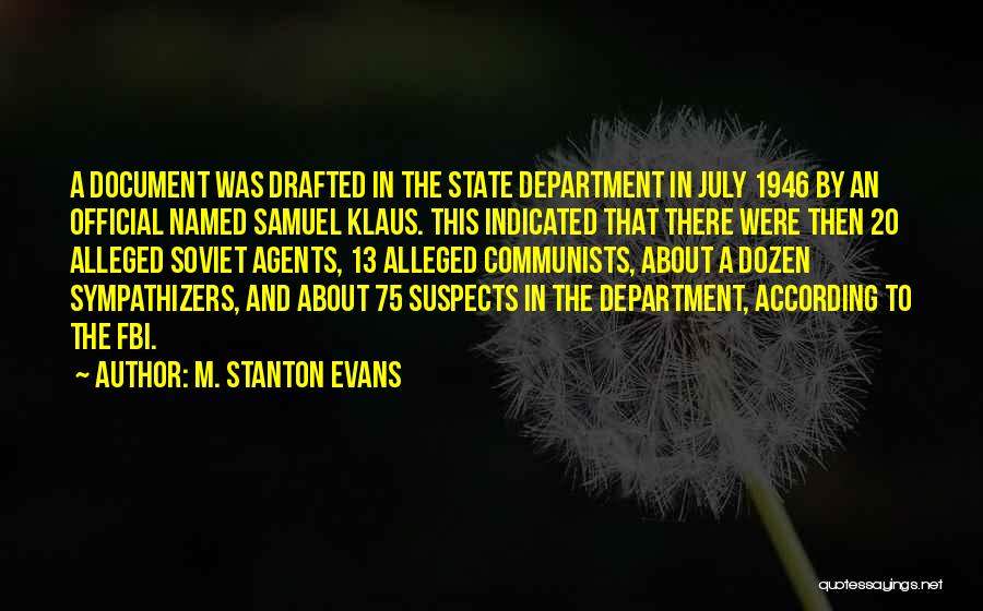 Alleged Quotes By M. Stanton Evans
