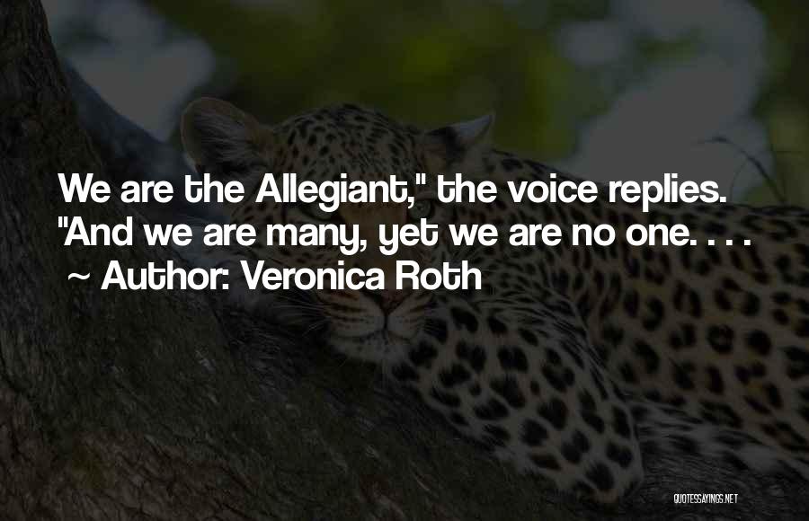 Allegiant Quotes By Veronica Roth