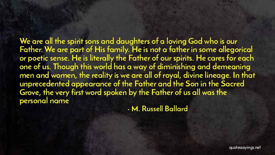 Allegorical Sense Quotes By M. Russell Ballard Allegorical Sense Quotes By M. Russell Ballard