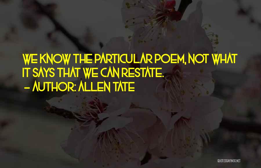 Allen Tate Quotes 1746105