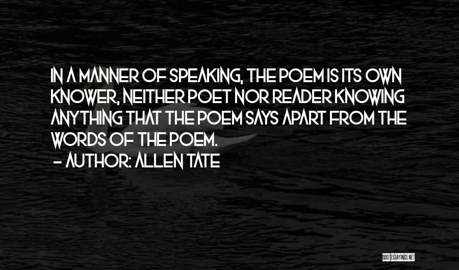 Allen Tate Quotes 82126