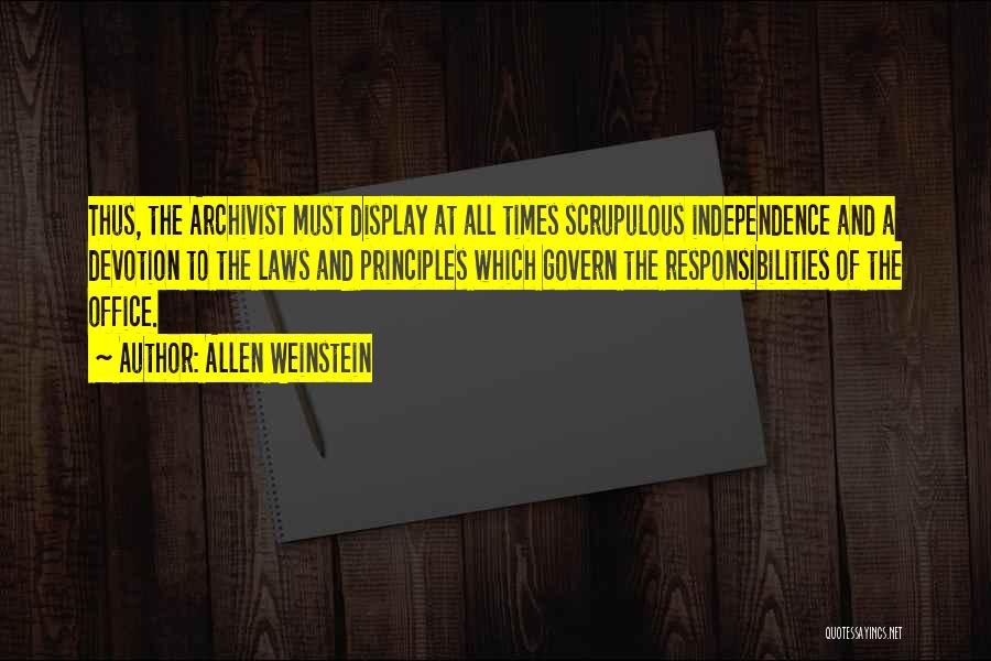 Allen Weinstein Quotes 524945