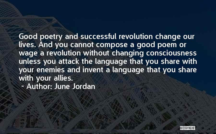 Allies And Enemies Quotes By June Jordan