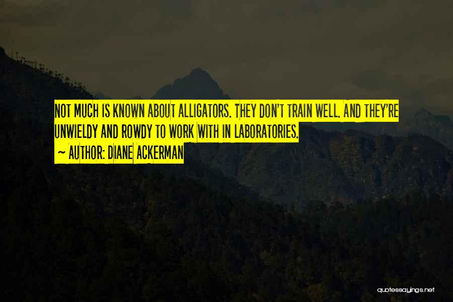 Alligators Quotes By Diane Ackerman