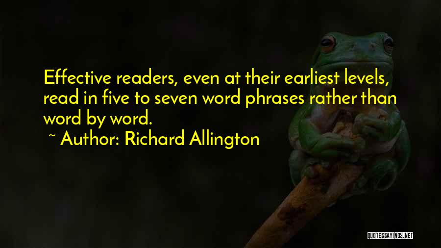 Allington Quotes By Richard Allington