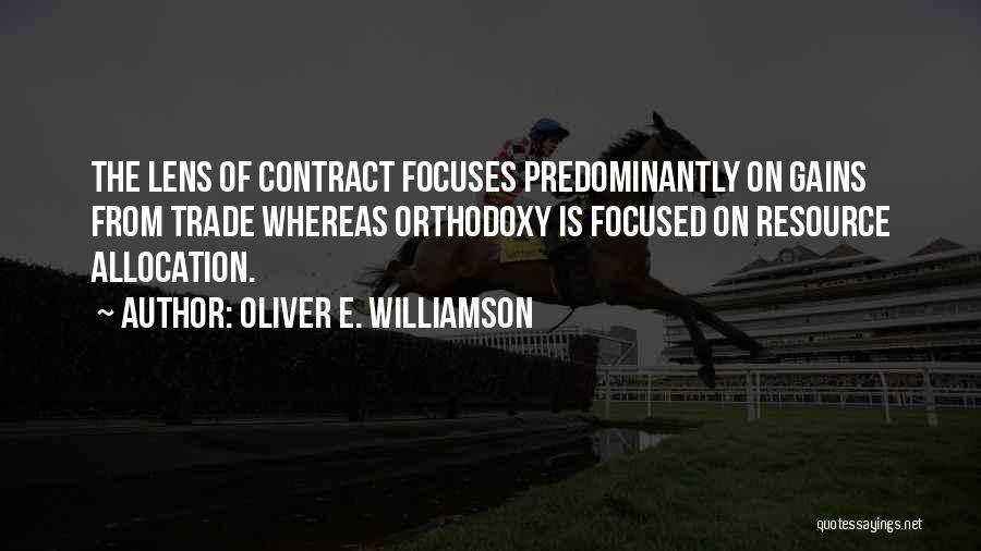 Allocation Quotes By Oliver E. Williamson